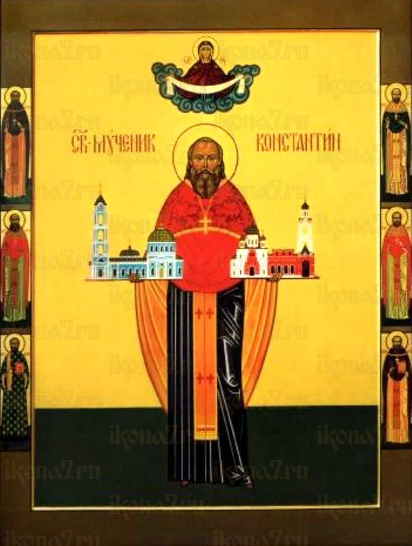 Икона Константина Богородского: Символ Веры и Духовности (рукописная)