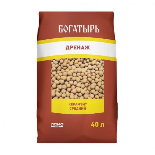 Керамзит средний Богатырь 40л