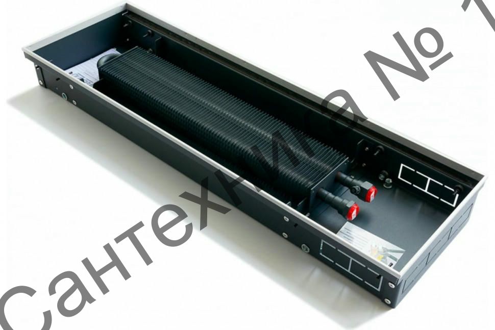 Конвектор внутрипольный водяной KVZ 250-105-1400 с естественной конвекцией Technowarm