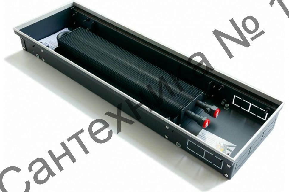 Конвектор внутрипольный водяной KVZ 200-120-1000 с естественной конвекцией Technowarm