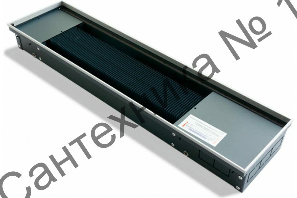 Конвектор внутрипольный водяной KVZ 350-105-2400 с естественной конвекцией Technowarm