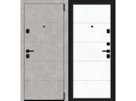 Дверь Входная с Ночной Задвижкой el’PORTA (Portika) Porta M-3P 4.4 Grey Art/Snow Art 2 Замка с Ночной Задвижкой 3318-1338 / Портика