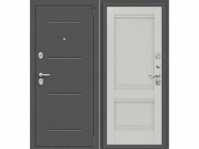 Дверь Входная с Ночной Задвижкой el’PORTA (Portika) Porta R-2 104/K42 Антик Cеребро/Nardo Grey 0218-0465 2 Замка с Ночной Задвижкой / Портика
