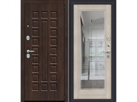 Дверь Входная с Зеркалом с Ночной Задвижкой el’PORTA (Portika) Porta S-3P 4318-1450 / Эльпорта Портика