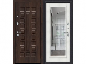 Дверь Входная с Зеркалом с Ночной Задвижкой el’PORTA (Portika) Porta S-3P 4318-1430 / Эльпорта Портика