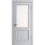 Дверь Межкомнатная Остекленная Царговая el’PORTA (Portika) Классико-13 Серая 58080-2354 / Эльпорта Портика