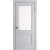 Дверь Межкомнатная Остекленная Царговая el’PORTA (Portika) Классико-73 Серая 58080-2382 / Эльпорта Портика