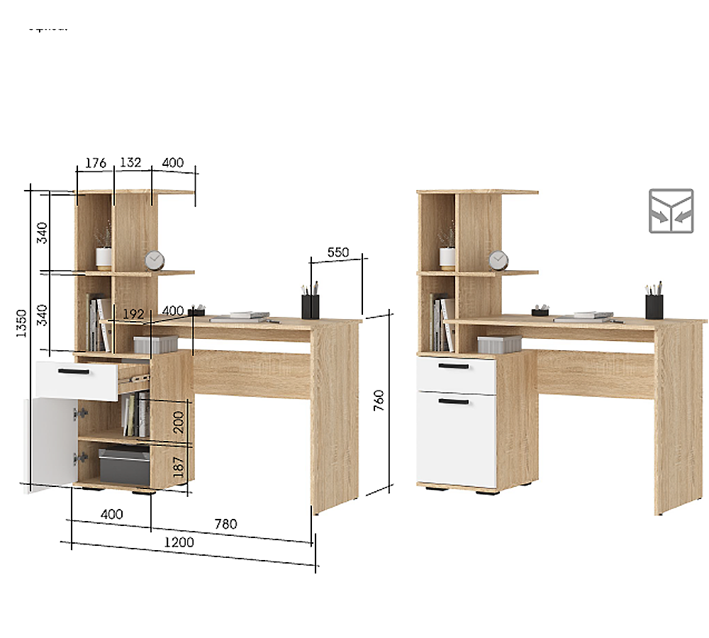 Санса СТ-01 Стол письменный
