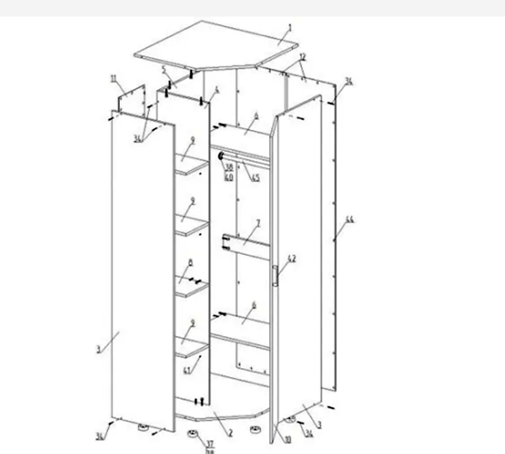 МС "Ева" Шкаф угловой