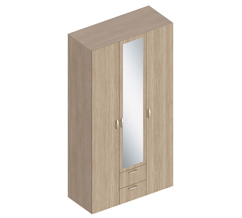 МС "Ева" Шкаф 3-ств с 2 ящиками