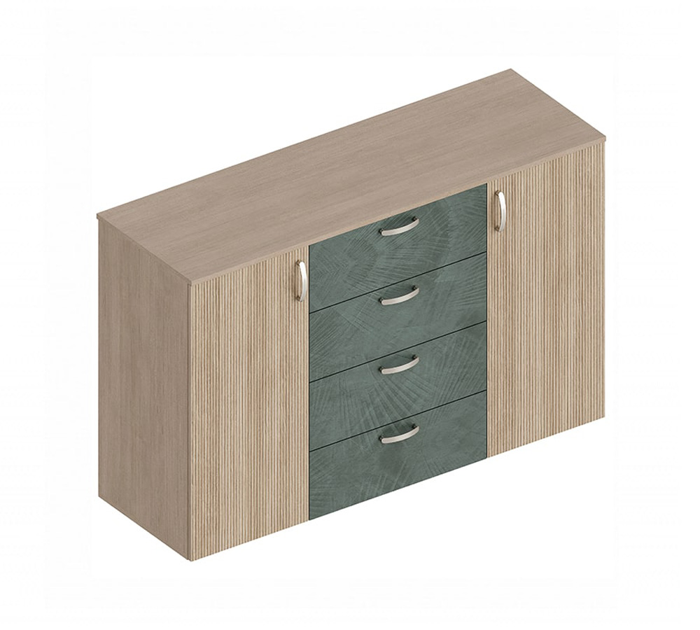 МС "Ева" Комод 2-ств с 4 ящиками