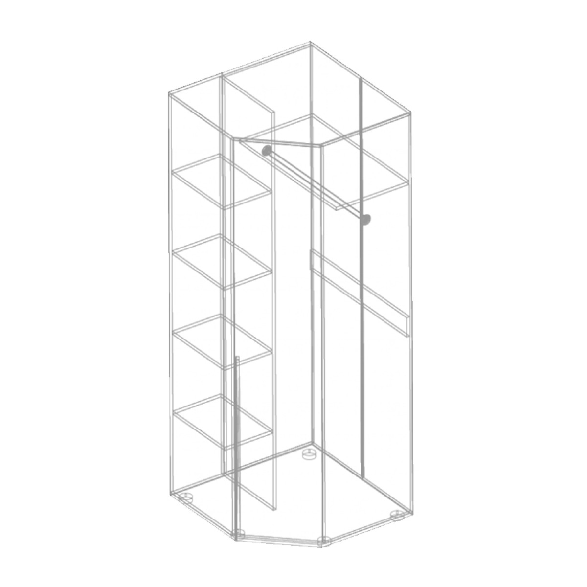 МС "Стил" Шкаф угловой