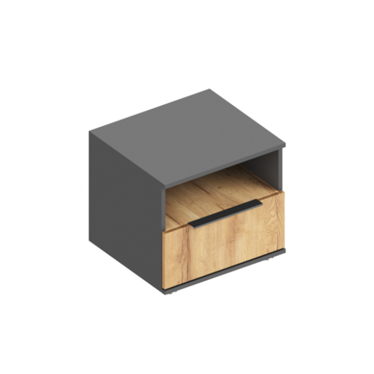 МС "Стил" Тумба прикроватная с ящиком и нишей