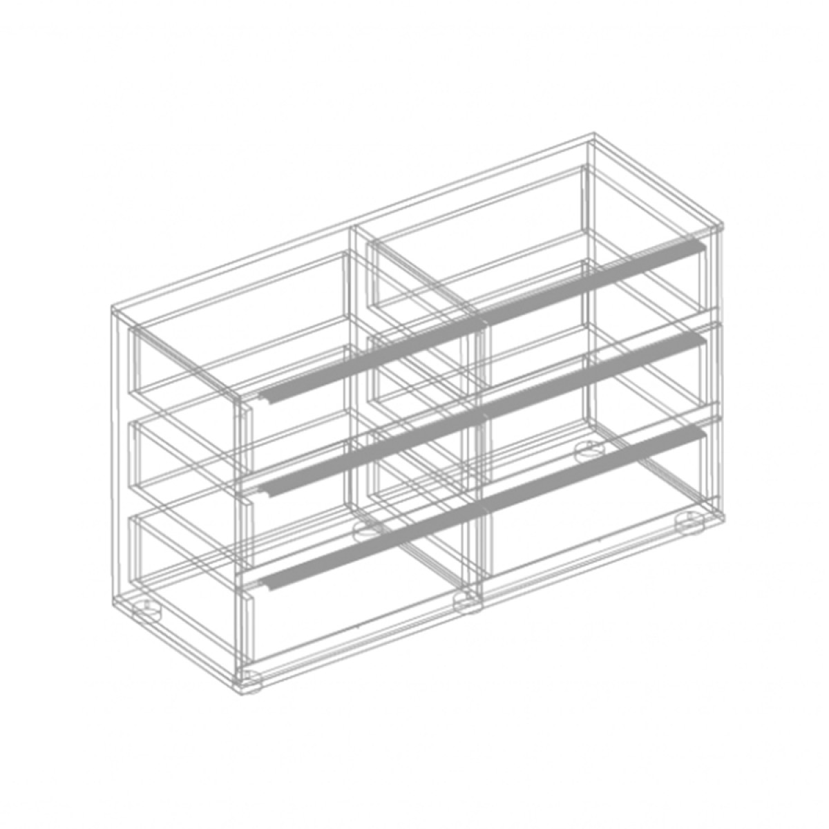 МС "Стил" Комод с 6 ящиками