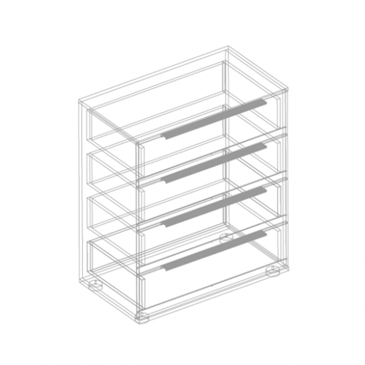 МС "Стил" Комод с 4 ящиками