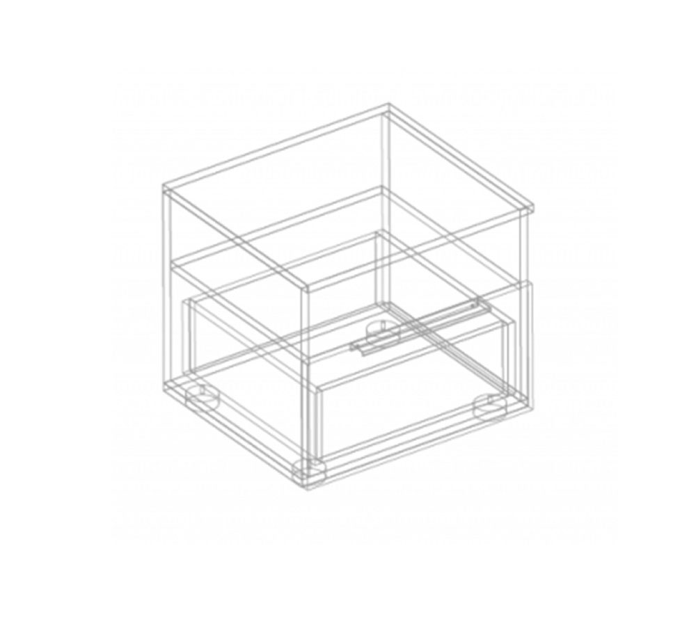 МС "Вита" Тумба прикроватная с ящиком и нишей