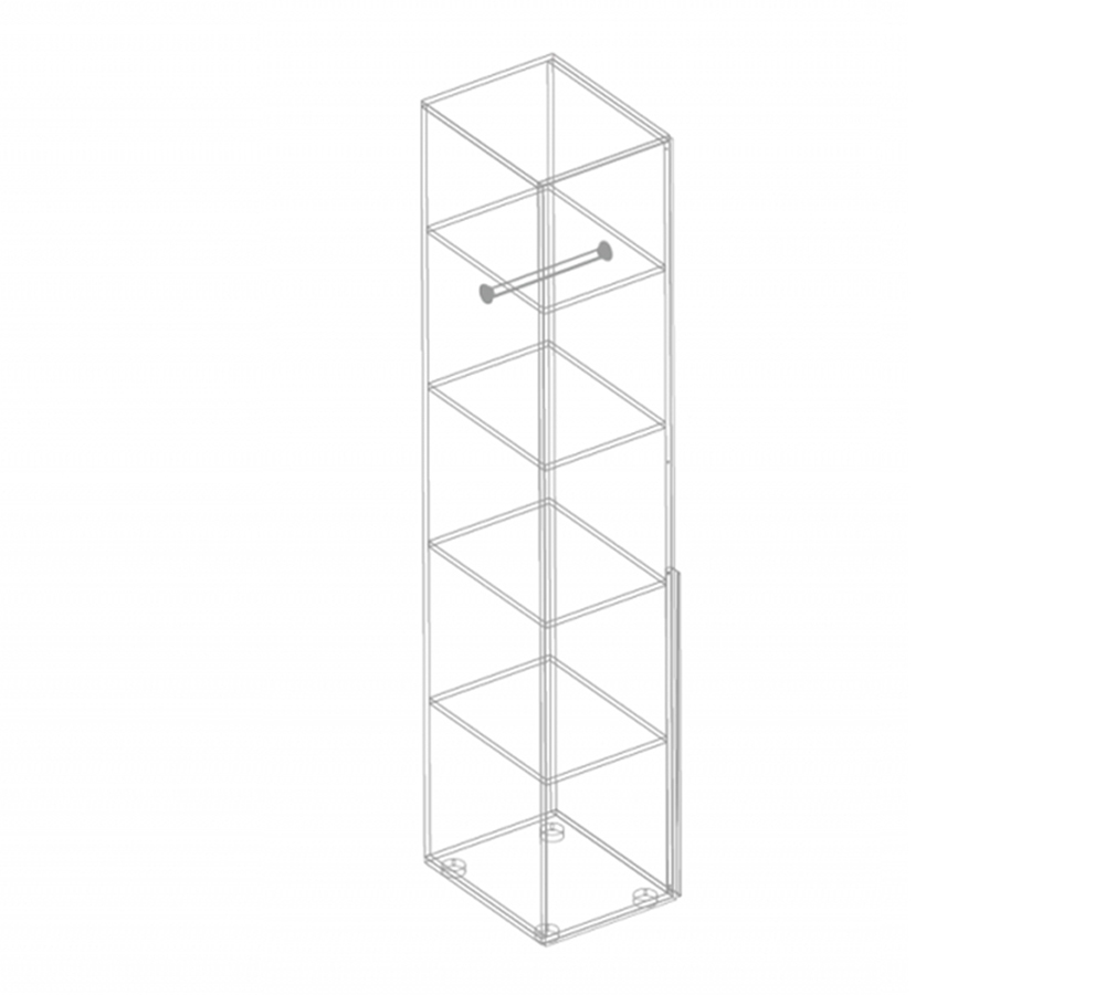 МС "Вита" Пенал с полками