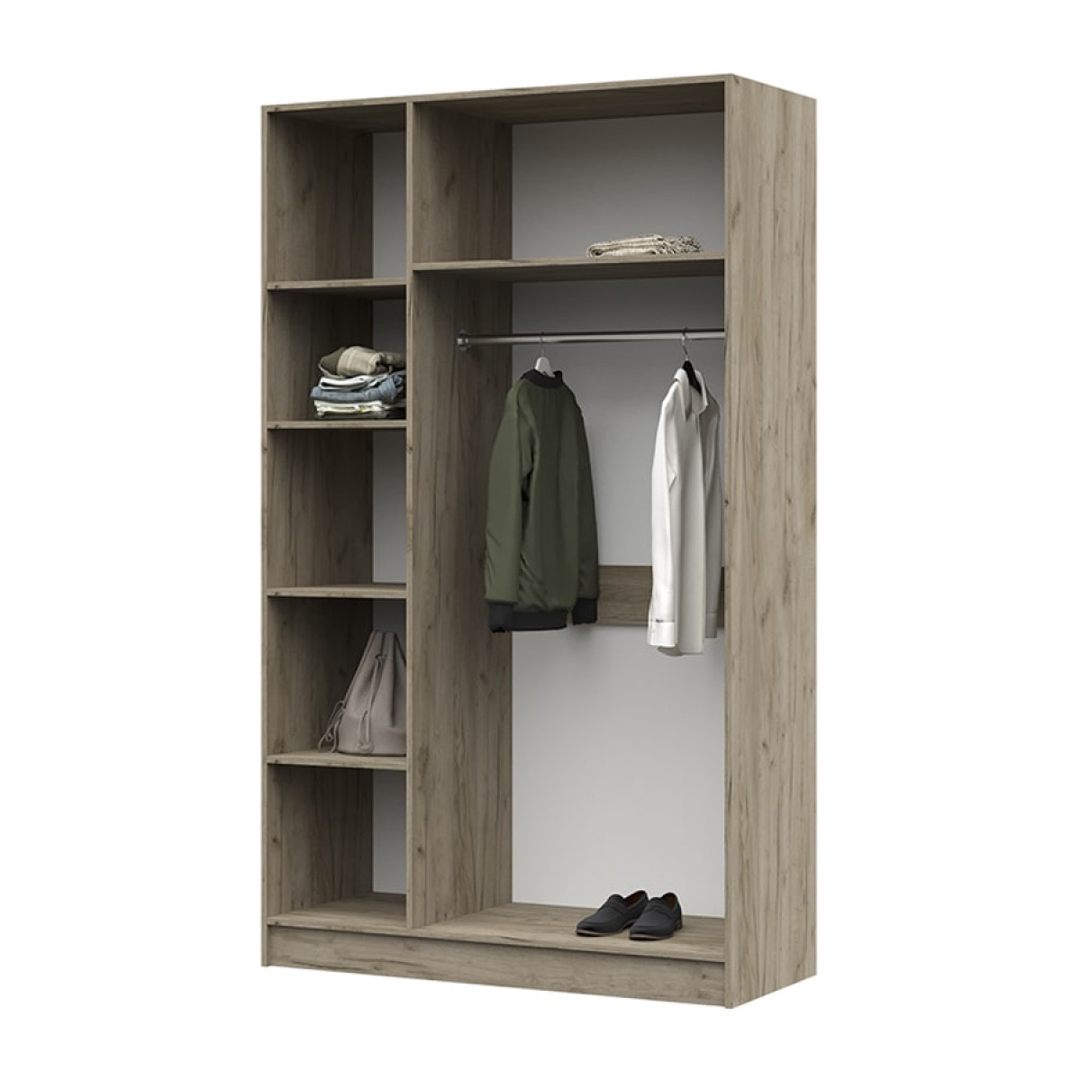 Басса Шкаф 3-х ств ЛДСП  ШК 553 с зеркалом