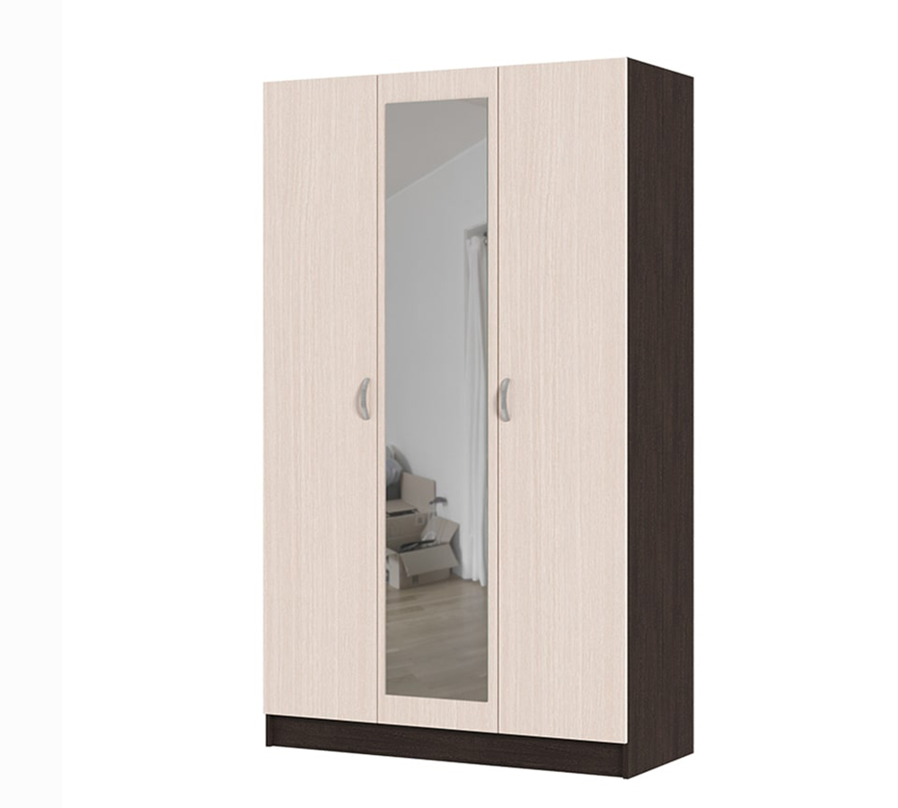 Басса Шкаф 3-х ств ЛДСП  ШК 553 с зеркалом