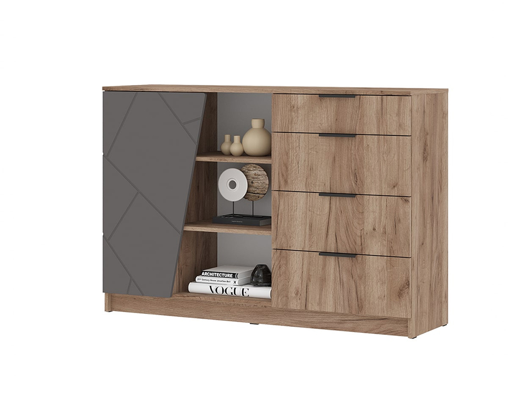 Орегон КМ 01 Комод 4 ящика 1400