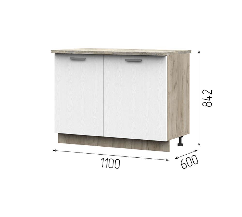 Кухня Рица 1,6 столешница в комплекте