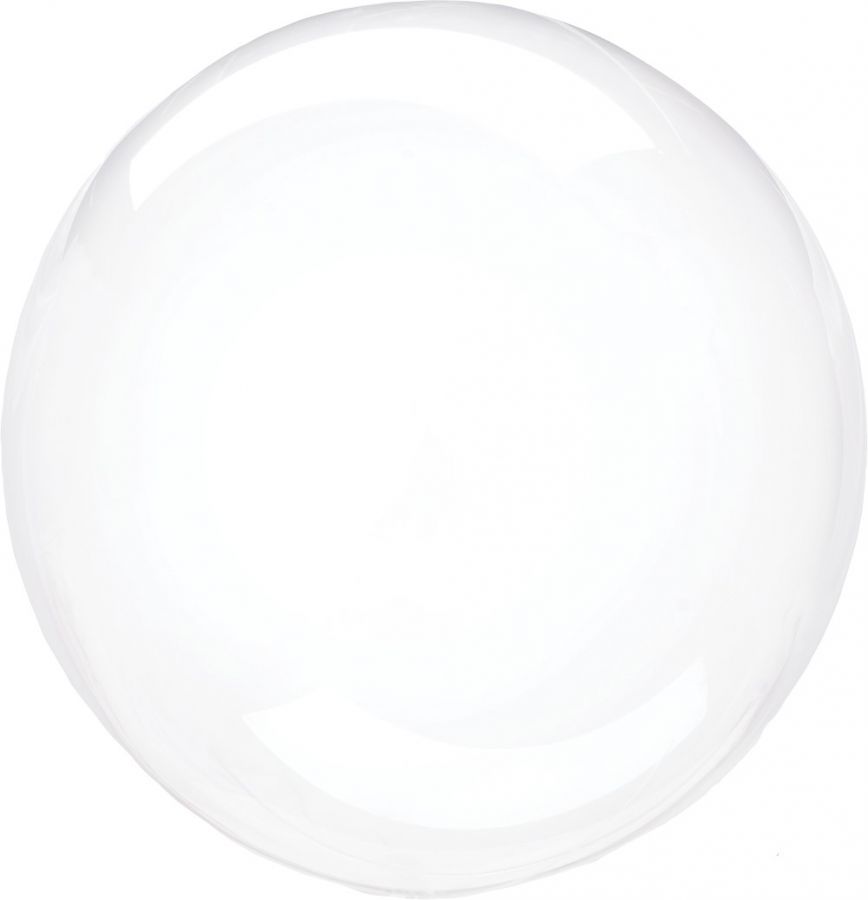 Шар (36''/91 см) Сфера, Deco Bubble (синяя упаковка), Прозрачный, Кристалл.