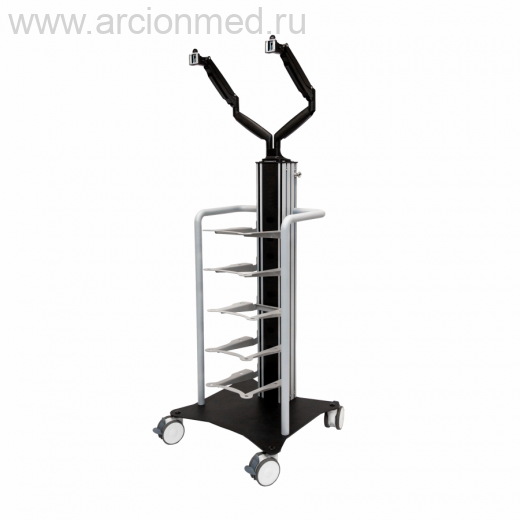 Стойка для эндоскопических аппаратов ESTEN (5 полок, с 2-мя кронштейнами)