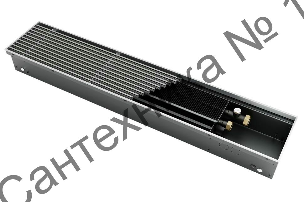 Конвектор внутрипольный водяной KVN 360-200-2000 с естественной конвекцией, с решеткой Kermi