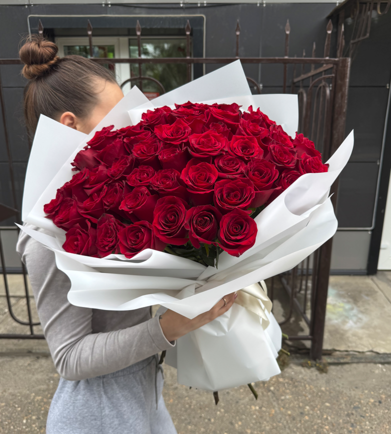 Вау букет из 51 эквадорской розы