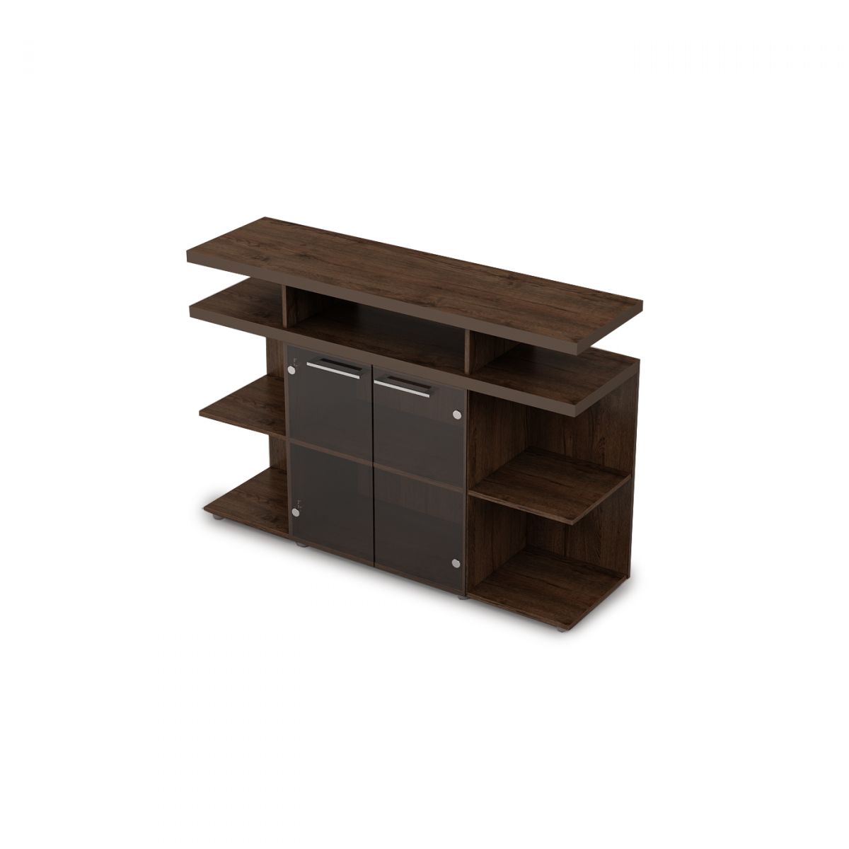 4ШН.012.1 Шкаф низкий со стеклом (1400*400*952)