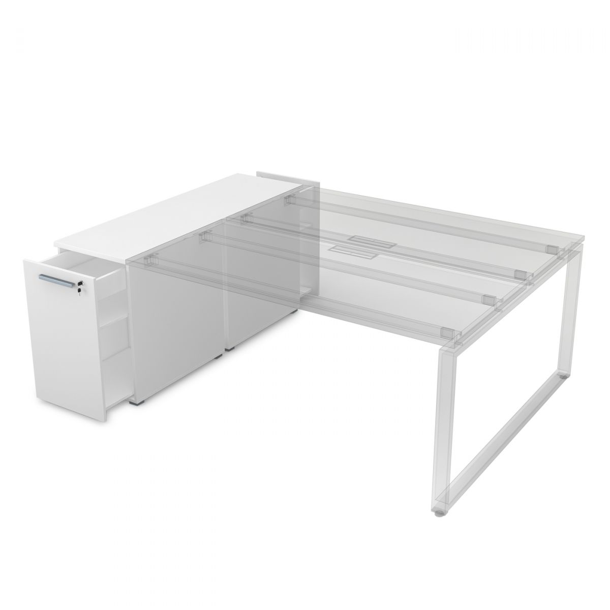 9ТП.002.2 Тумба с выкатной секцией (1435*450*750)