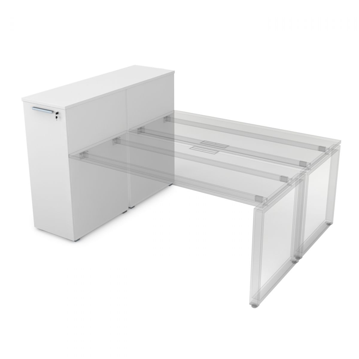 9ТП.002.4 Тумба с выкатной секцией (1435*450*1150)