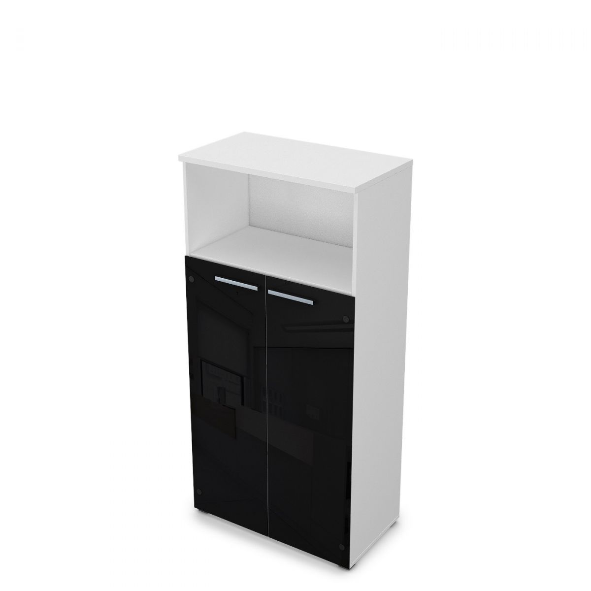 9Ш.004.11 Шкаф со стеклом и нишей (800*450*1645)