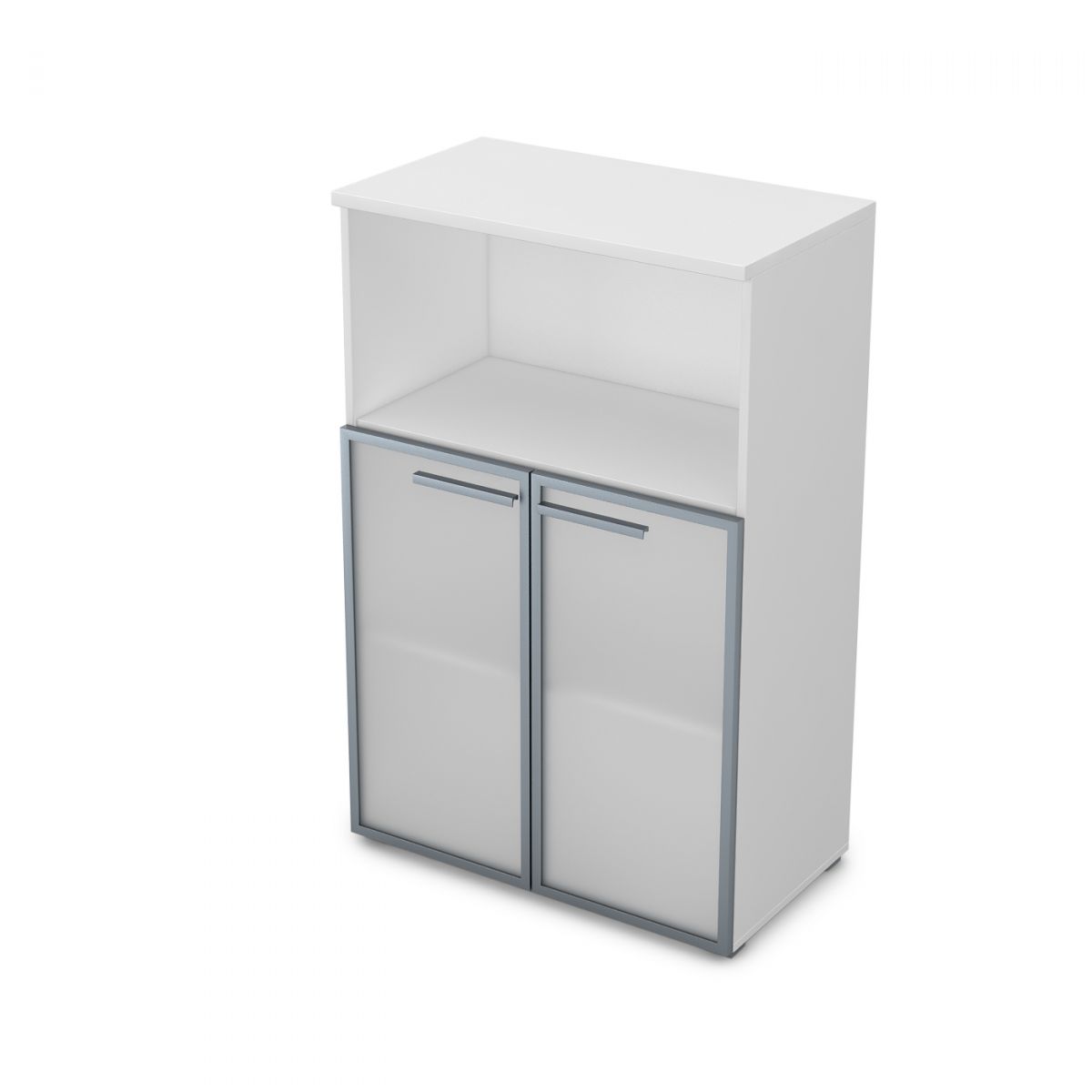 9Ш.017.5 Шкаф средний со стеклом и нишей (800*450*1245)