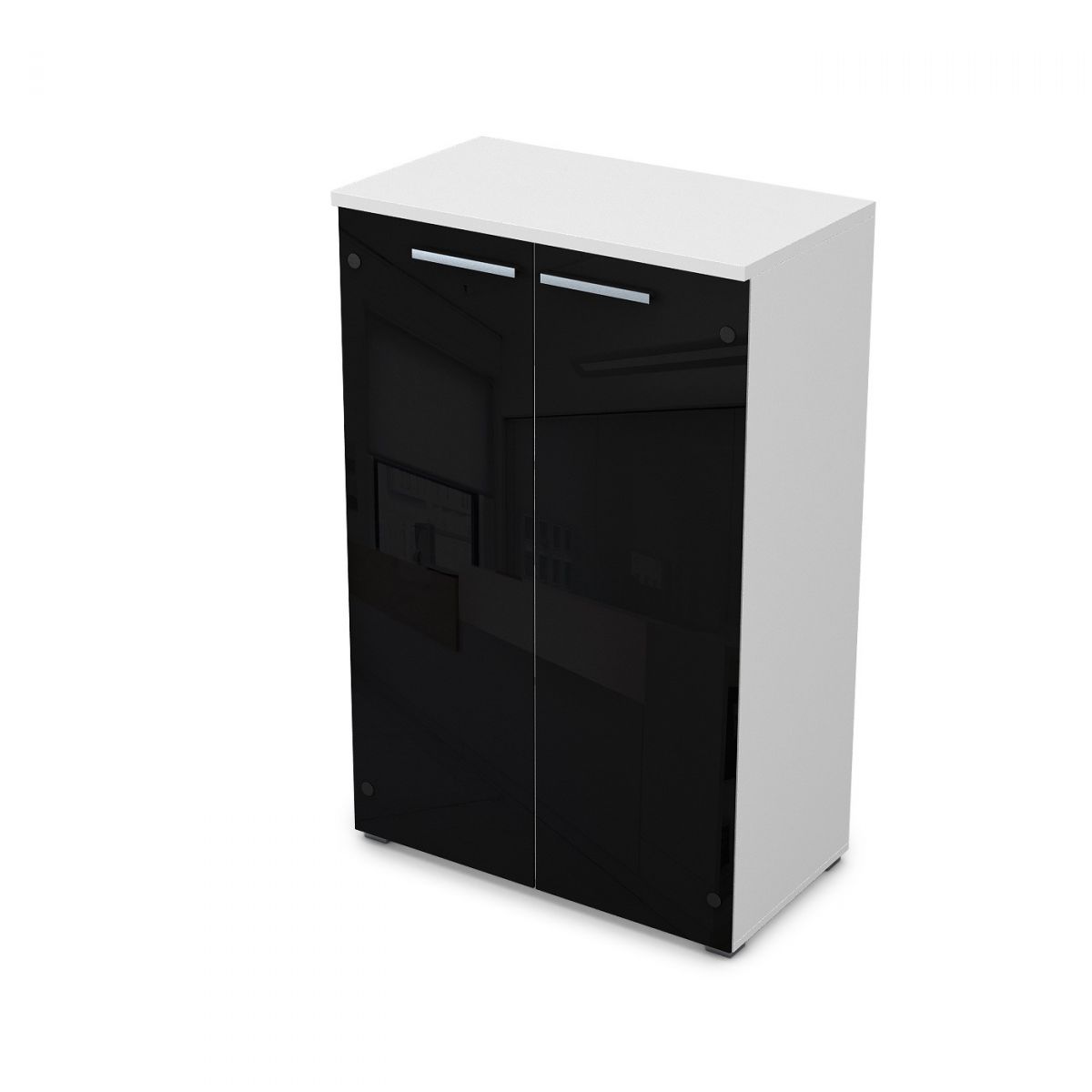 9Ш.017.7 Шкаф средний со стеклом (800*450*1245)