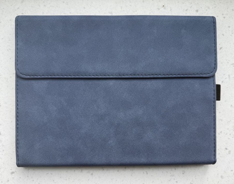 Чехол для Microsoft Surface Go 1/2/3/4 Alcantara Sapphire (с отделением под клавиатуру)