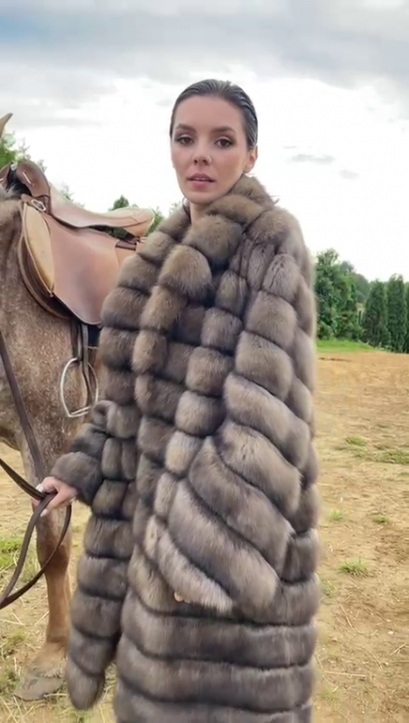 Шуба из соболя баргузинского