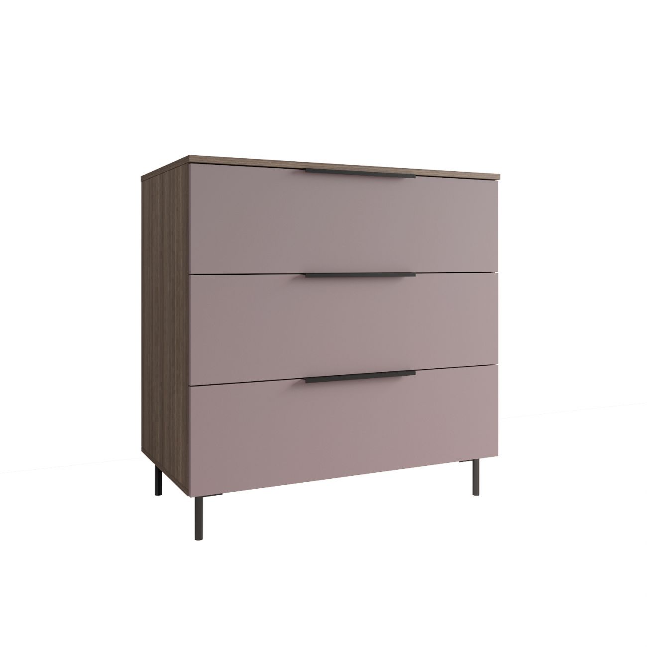 МС Роза Комод 900 Орех Франклин/Ройс Пудра скин