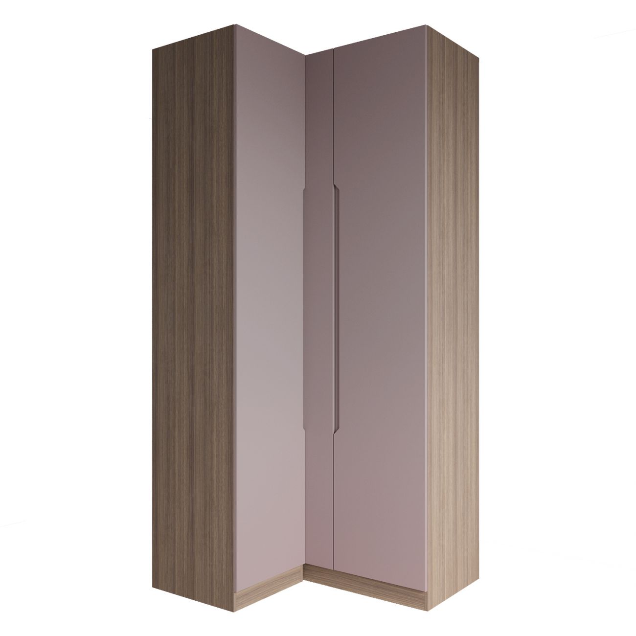 МС Роза Шкаф угловой 1100 Орех Франклин/Тренто Пудра скин