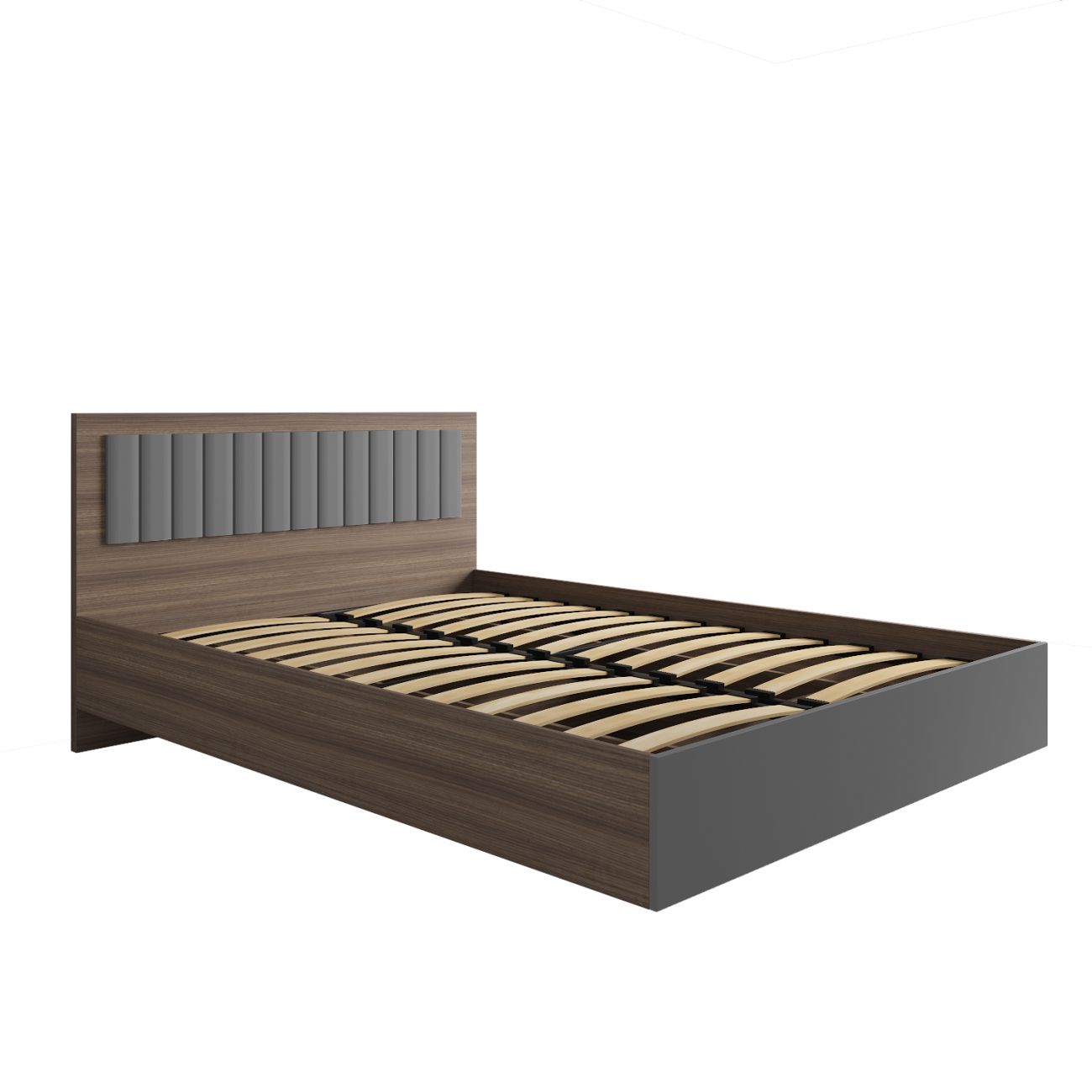 МС Роза Кровать 1400 Орех Франклин/Графит скин
