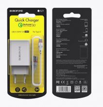 БП сет.1Type-C BA21A, PD20Вт QC +кабель 1м белый