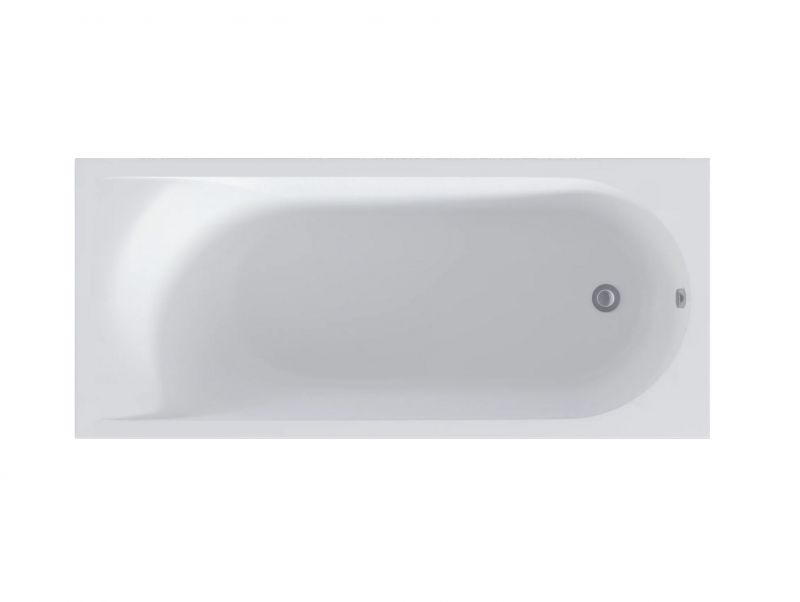 Ванна BAS Good Door Афина 170х75 белый матовый Solid Surface, ВА00038