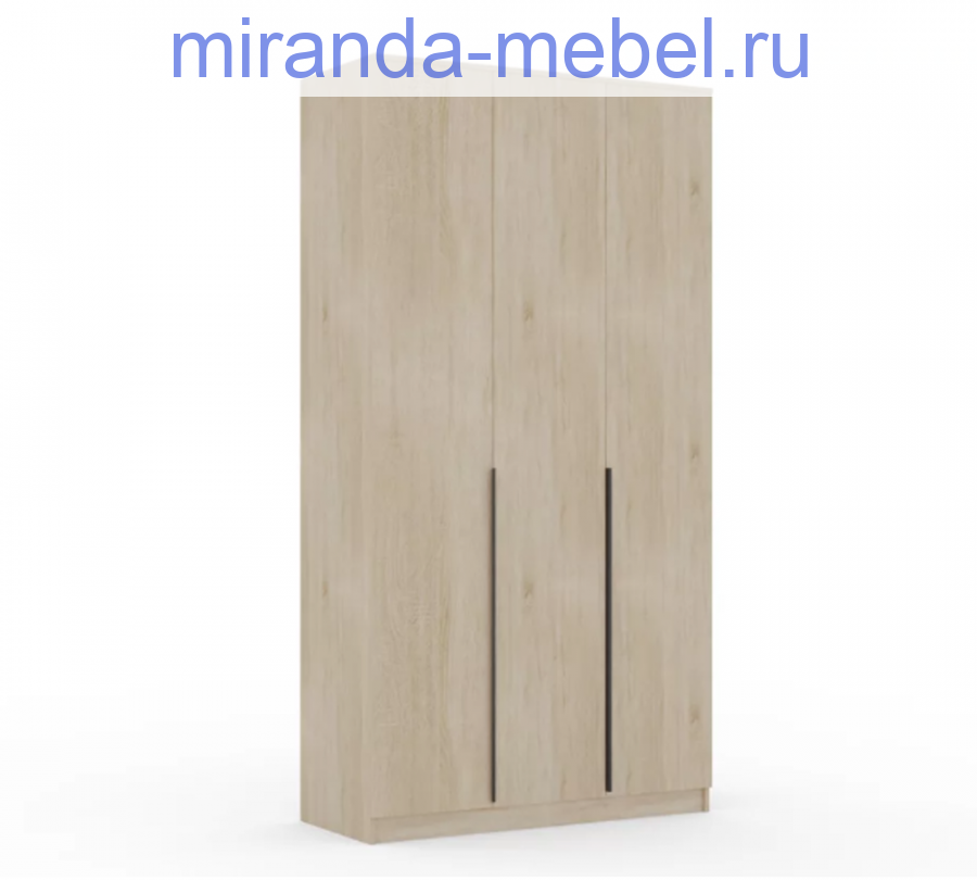​Шкаф Монблан New распашной 1200 3-х дверный