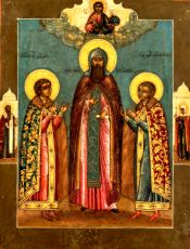 Икона Михаила Муромского: Символ Доброты и Мужества (рукописная)