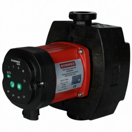 Насос циркуляционный ERTI 25/40-180 с гайками и теплоизоляцией ROMMER