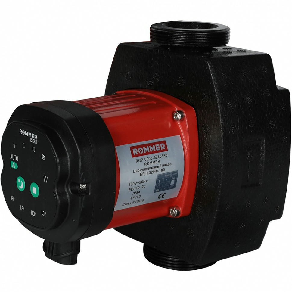 Насос циркуляционный ERTI 32/40-180 с гайками и теплоизоляцией ROMMER