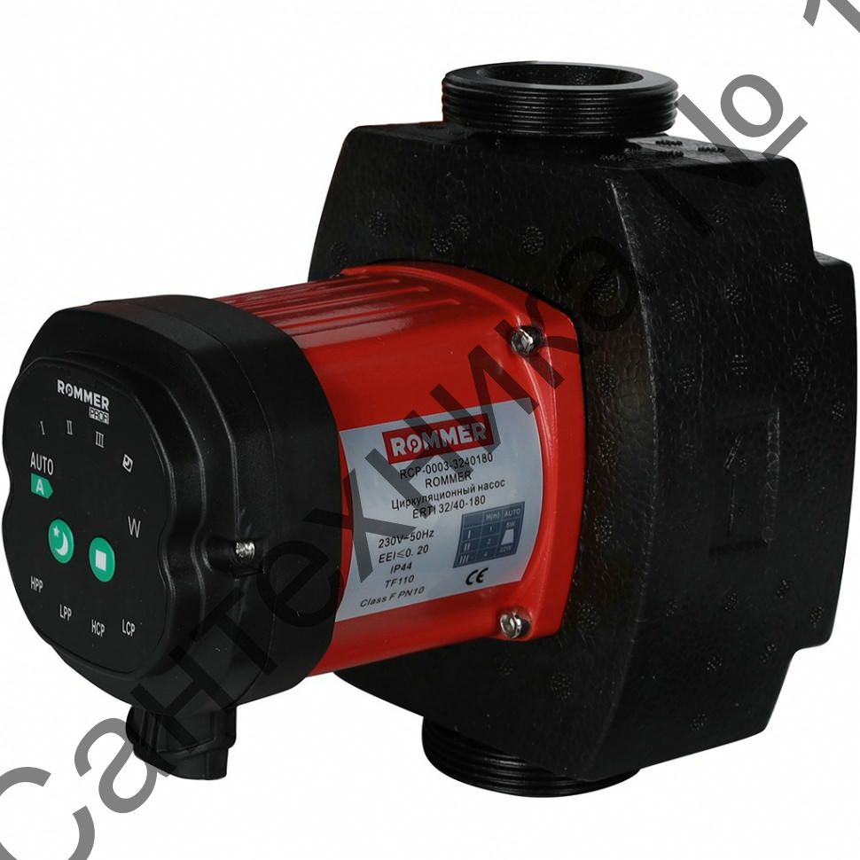 Насос циркуляционный ERTI 32/40-180 с гайками и теплоизоляцией ROMMER