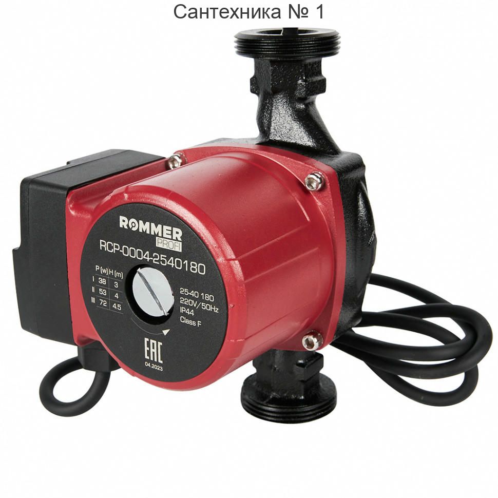 Насос циркуляционный Profi 25/40-180 ROMMER