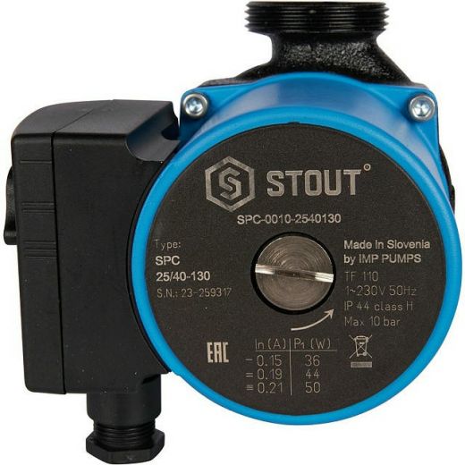 Насос циркуляционный 25/40-130 STOUT SPC-0010
