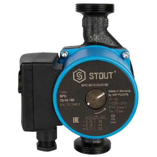 Насос циркуляционный 25/40-180 STOUT SPC-0010